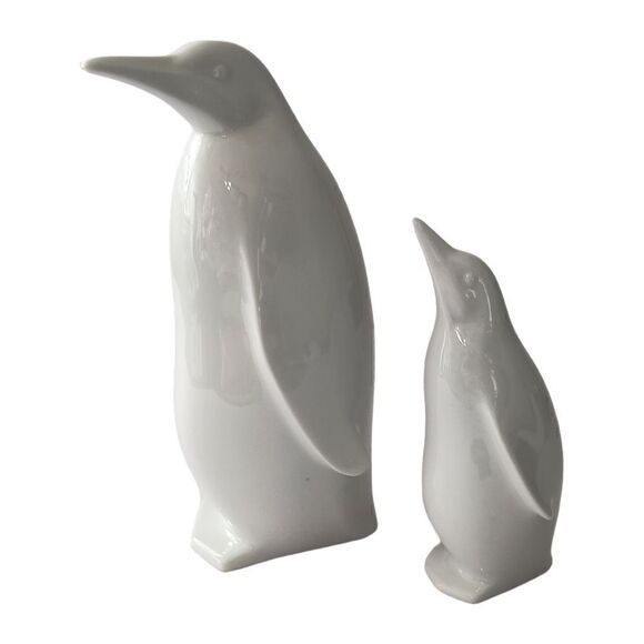 2 Otagiri Porcelain Penguin Figures Japan OMC White Vintage Holiday Winter Decor - Picture 7 of 16